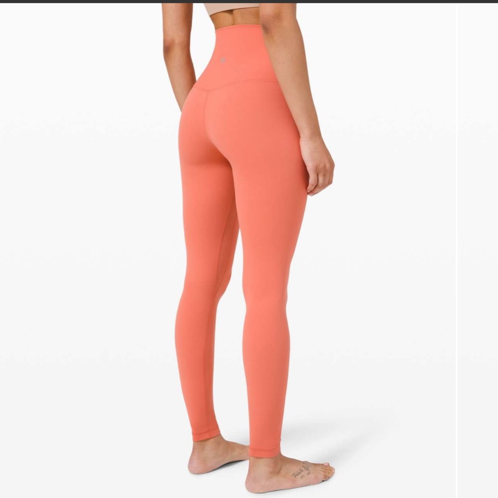 Rustic Coral LULULEMON ALIGN Super High Rise 28” size 10 NWOT